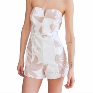 Bardot Strapless Floral Jumpsuit